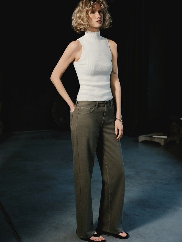 Жилет жен. CE LDK2560 25С-60СП, р.170-84, ecru - 2