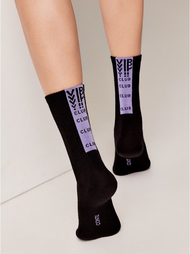 Носки женские хлопковые CE ACTIVE 20С-20СП, р.36-37, 433 черный-сиреневый - 3