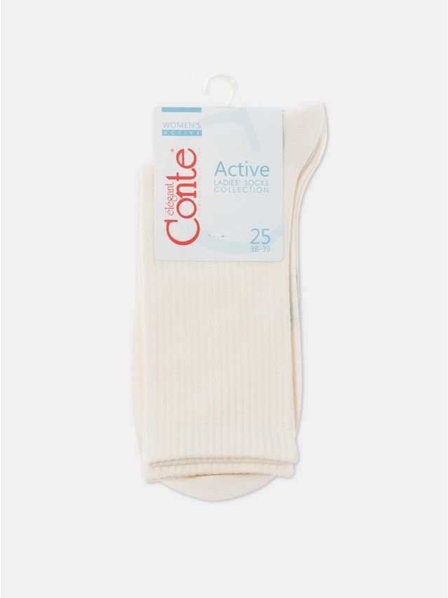 Носки женские хлопковые CE ACTIVE 20С-20СП, р.23-25, 000 молочный - 5
