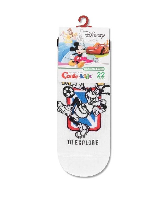 Носки детские ©Disney (ультракороткие),р.20, 369 белый - 3