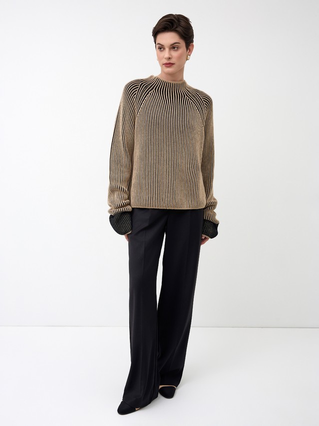 Джемпер женский CE LDK24121 24С-121СП, р.170-84, camel-black - 7