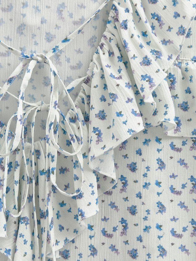 Блузка жен. C LBL 3477, р.170-84-90, white-flowers - 8