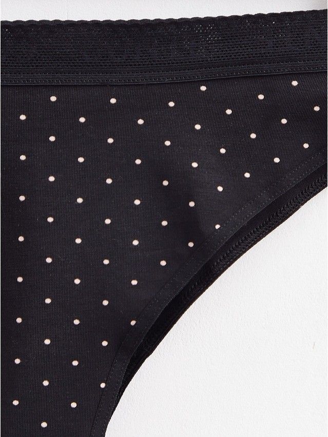 Трусы женские CE PRINT DOTS LBR 2544, р.90, black-cameo - 4