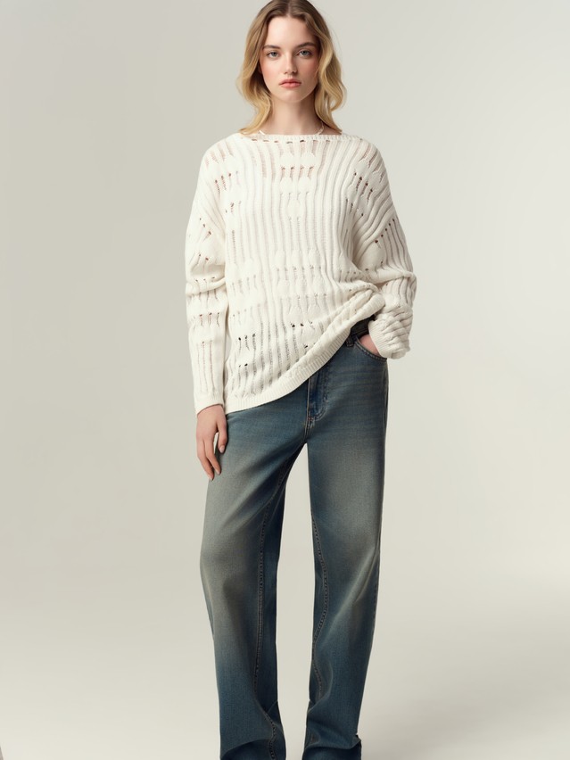 Джемпер женский CE LDK2554 25С-54СП, р.170-84-88, ecru - 5