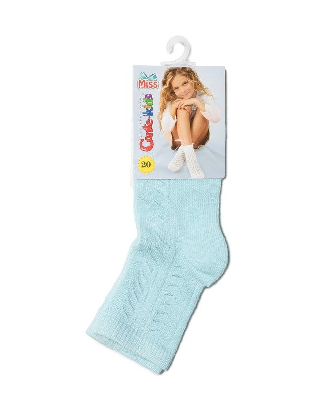 Носки хлопковые детские MISS (ажурные) 7С-76СП, p. 20, светло-голубой, рис. 114 - 2
