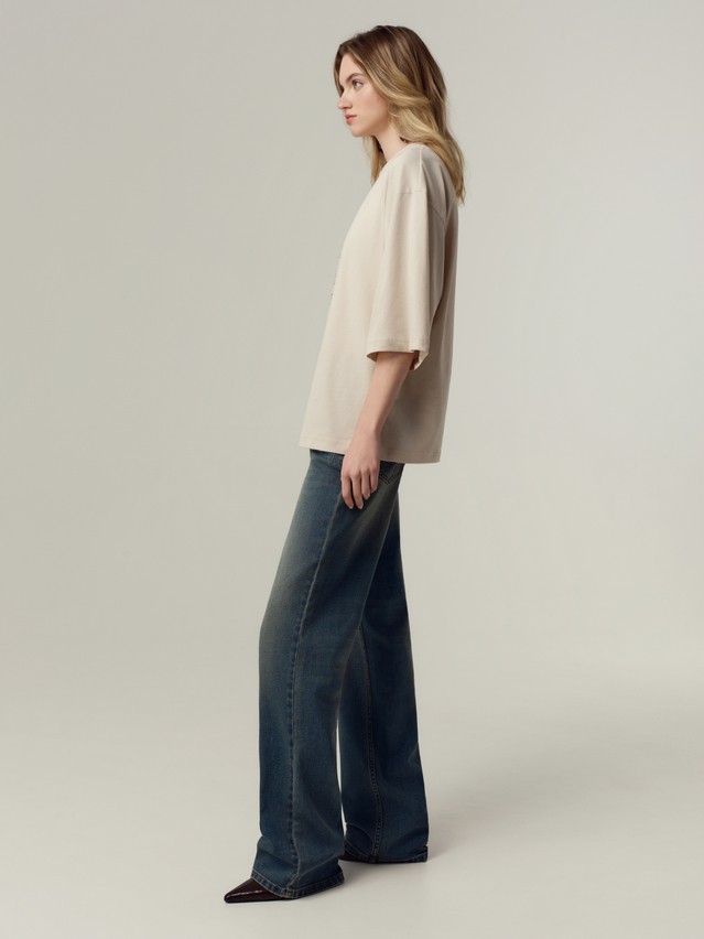 Джемпер женский C LD 3449, р.170-84, beige-coffee - 3