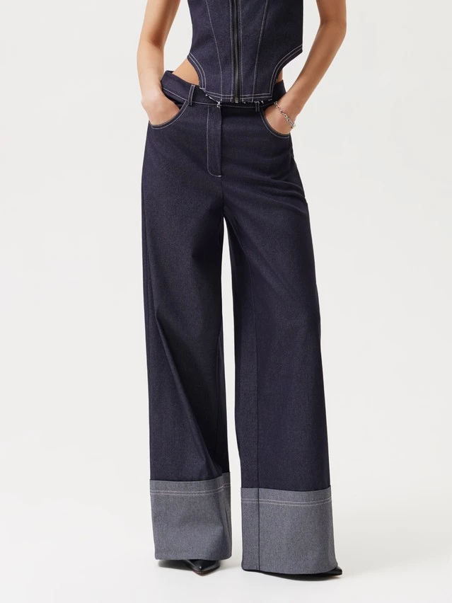 Брюки жен. C LBK 3686, р.170-84-90, navy - 3