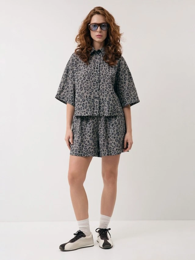 Шорты жен. C LS 3731, р.170-84-90, khaki leo - 1