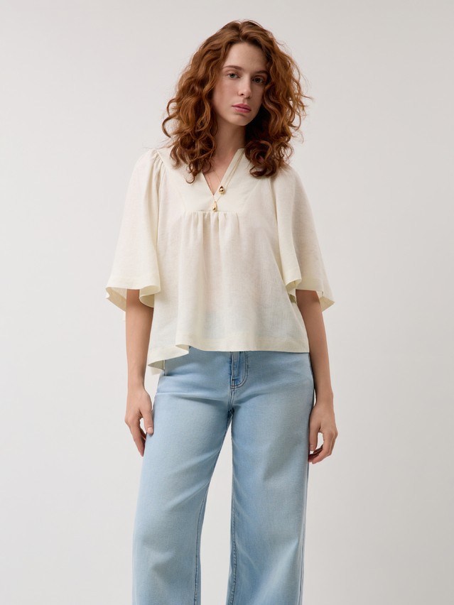 Блузка жен. C LBL 3483, р.170-84-90, ecru - 5