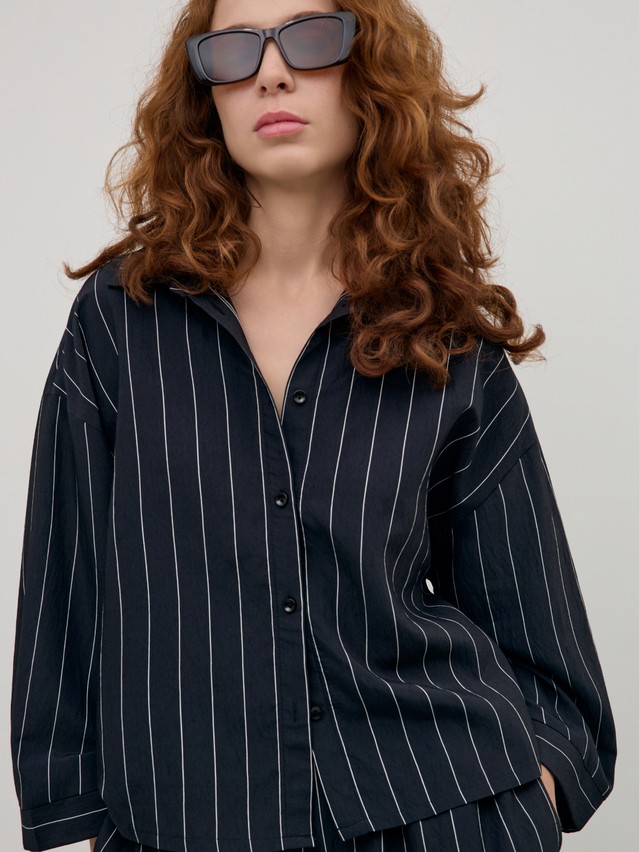 Рубашка жен. C LRU 3440, р.170-84-90, black - 4