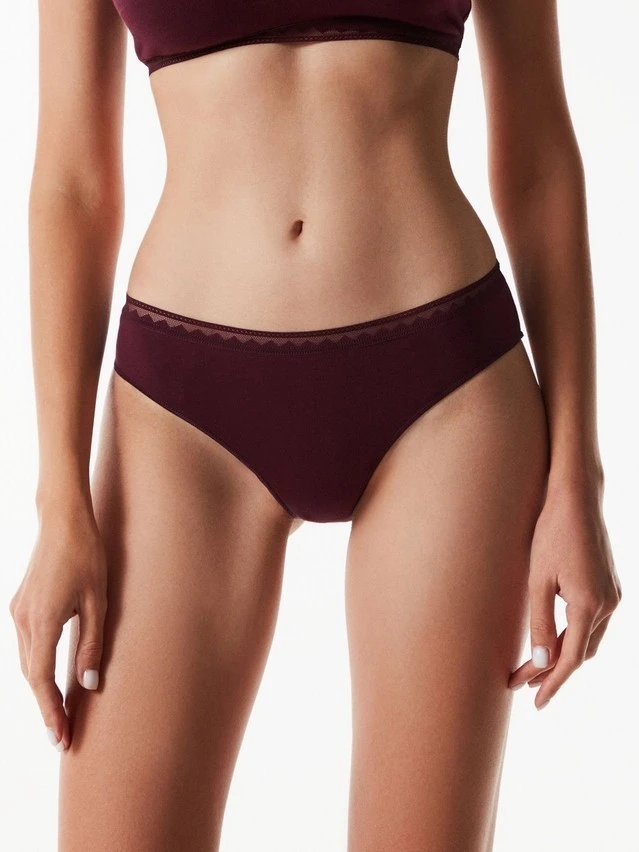 Трусы женские CE CLASSIC BASIC LB 1347, р.90, bordo - 1