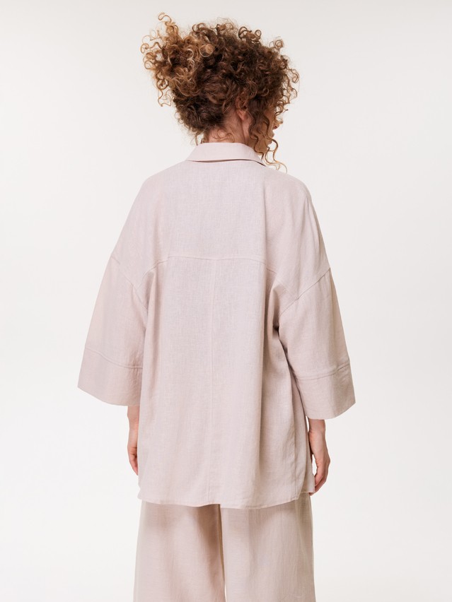 Рубашка жен. C LRU 3482, р.170-84-90, beige - 2