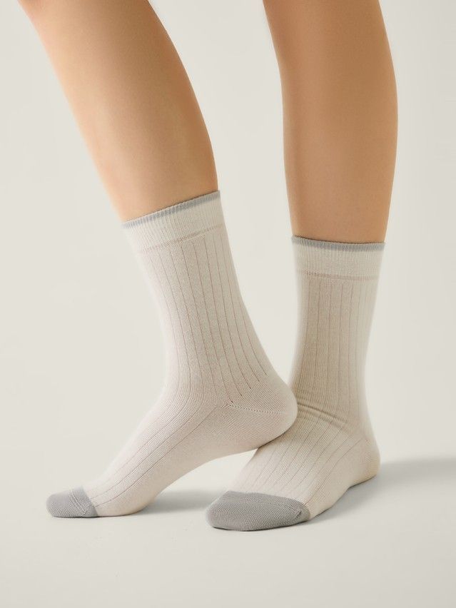 Носки женские хлопковые CE CLASSIC 25С-32СП, р.23-25, 785 молочный-серый - 2