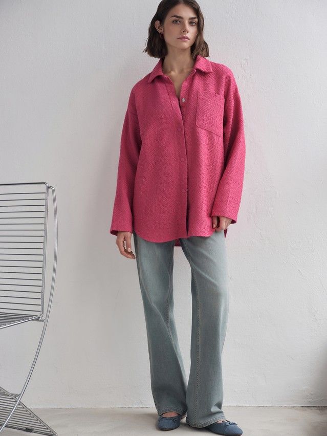 Рубашка женская C LRU 3268, р.170-84-90, pink - 1