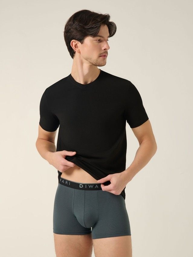 Трусы мужские DW PREMIUM MSH 1568 (бандероль),р.78,82, dark forest-silver black - 1