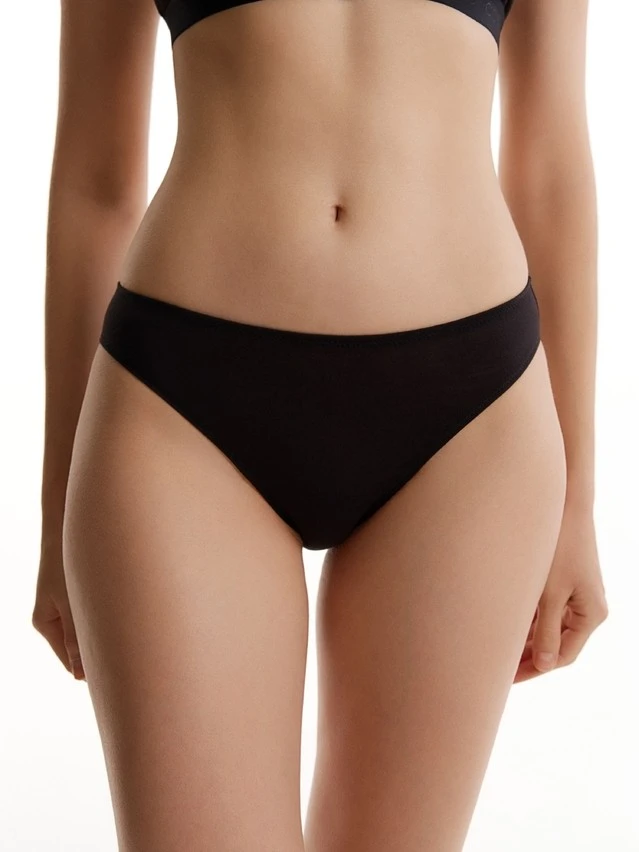 Трусы жен. C DOUBLE LINES LB 3581, р.90, black - 1