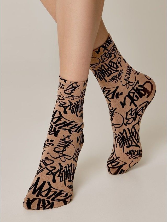 Носки женские CE FANTASY 22С-50СП, р.23-25, nero-natural - 2