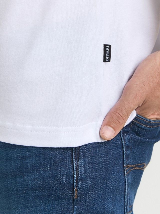 Джемпер мужской DW BASIC MEN MD 4027 (пакет),р.176,182-92, white - 3