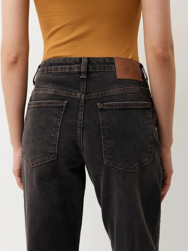 Джинсы жен. C CON-951, р.164-90, washed black - 8
