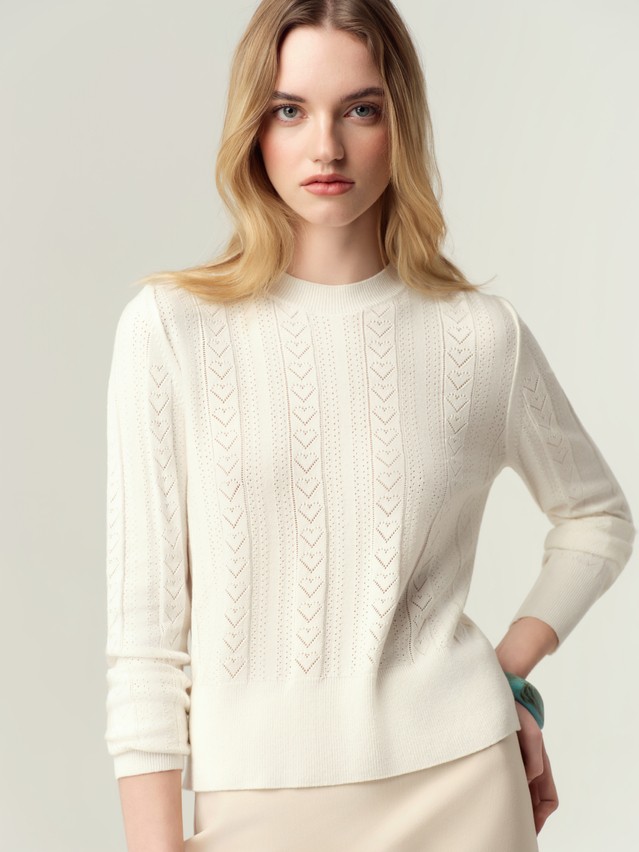 Джемпер женский CE LDK2576 25С-76СП, р.170-84, ecru - 4