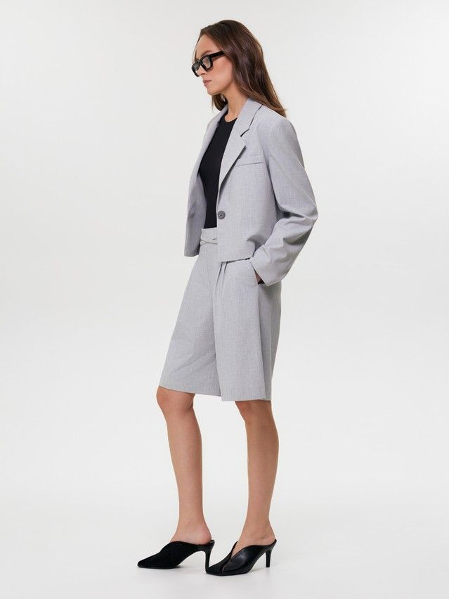 Жакет женский C LJ 3393, р.170-84-90, grey melange - 4