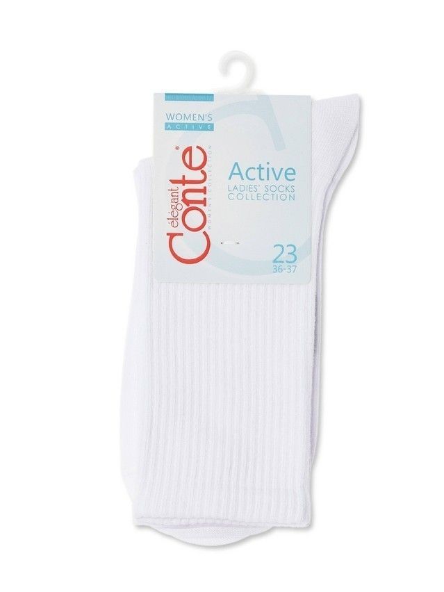 Носки женские хлопковые CE ACTIVE 20С-20СП, р.23-25, 000 белый - 8