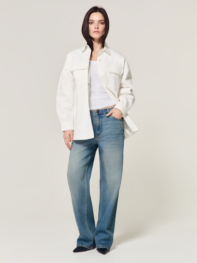 Ветровка джинсовая жен. C CON-924, р.170-84-90, off white - 9