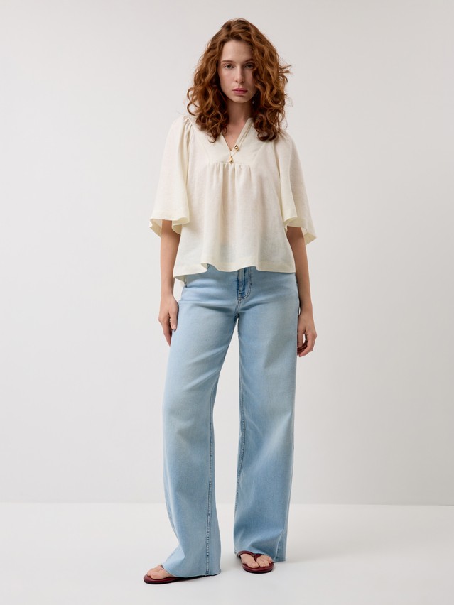 Блузка жен. C LBL 3483, р.170-84-90, ecru - 1