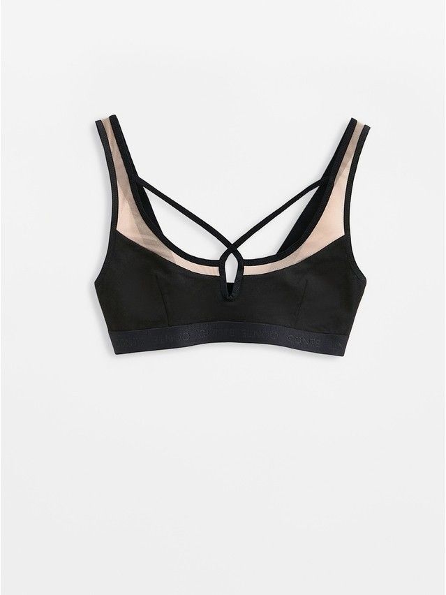 Бюстье женское CE CRISS CROSS LBE 3014, р.170-84, black-natural - 4