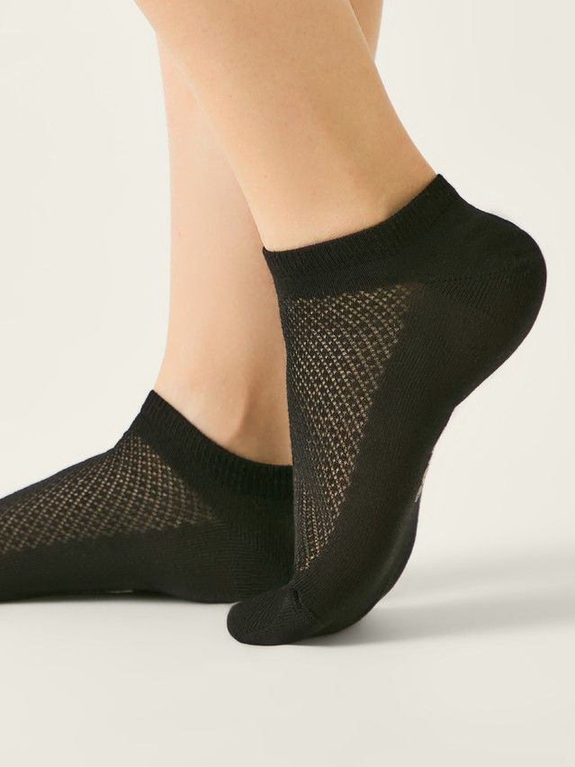 Носки женские хлопковые CE ACTIVE (ультракороткие) 25С-84СП, р.23-25, 961 черный - 1