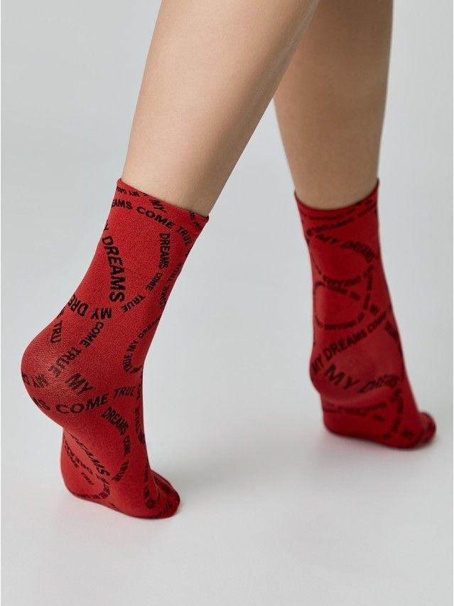 Носки женские CE FANTASY 23С-80СП, р.23-25, nero-rosso - 4