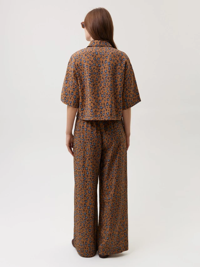 Блузка жен. C LBL 3729, р.170-84-90, chocolate leo - 5