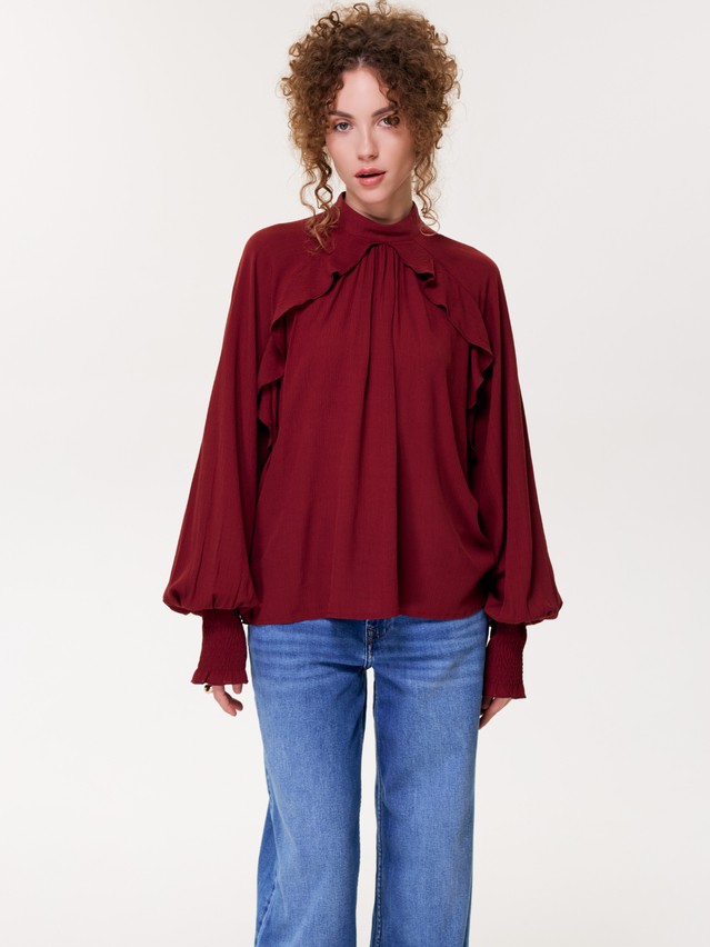 Блузка жен. C LBL 3476, р.170-84-90, terracotta - 4