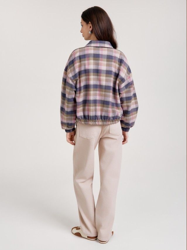 Жакет жен. C LJ 3660, р.170-84-90, pink-check - 5