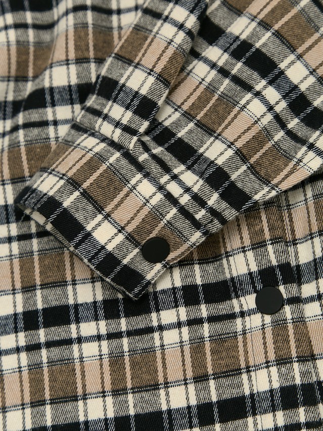Рубашка женская C LRU 3323, р.170-84-90, black-beige check - 3