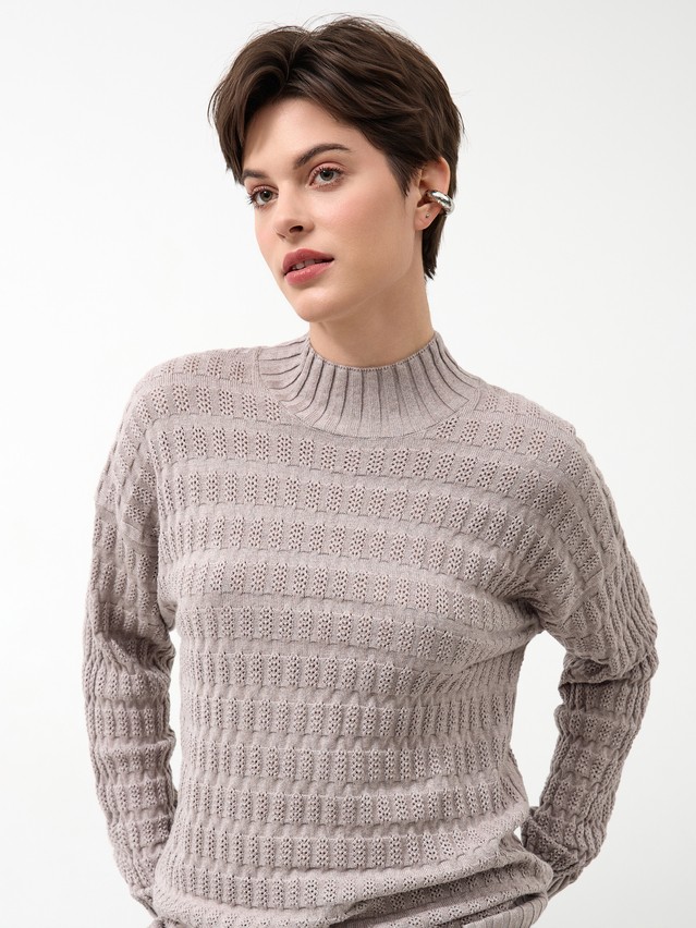 Джемпер женский CE LDK24107 24С-107СП, р.170-84, cappuccino melange - 1