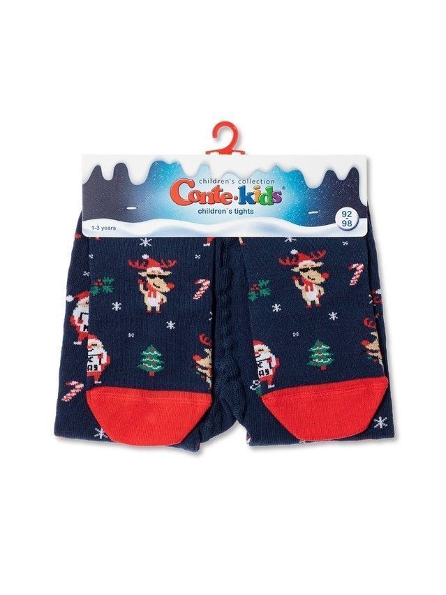 Колготки детские CK NEW YEAR 19С-95/1СП, р.104-110 (16),553 темно-синий - 2