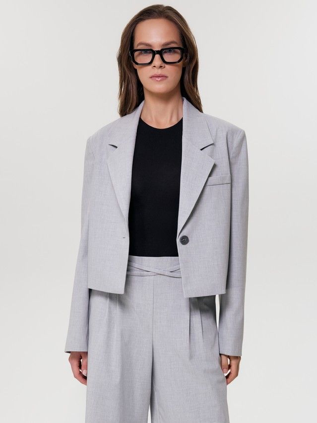 Жакет женский C LJ 3393, р.170-84-90, grey melange - 3