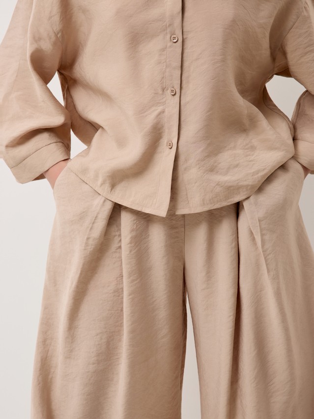 Рубашка жен. C LRU 3423, р.170-84-90, beige - 7