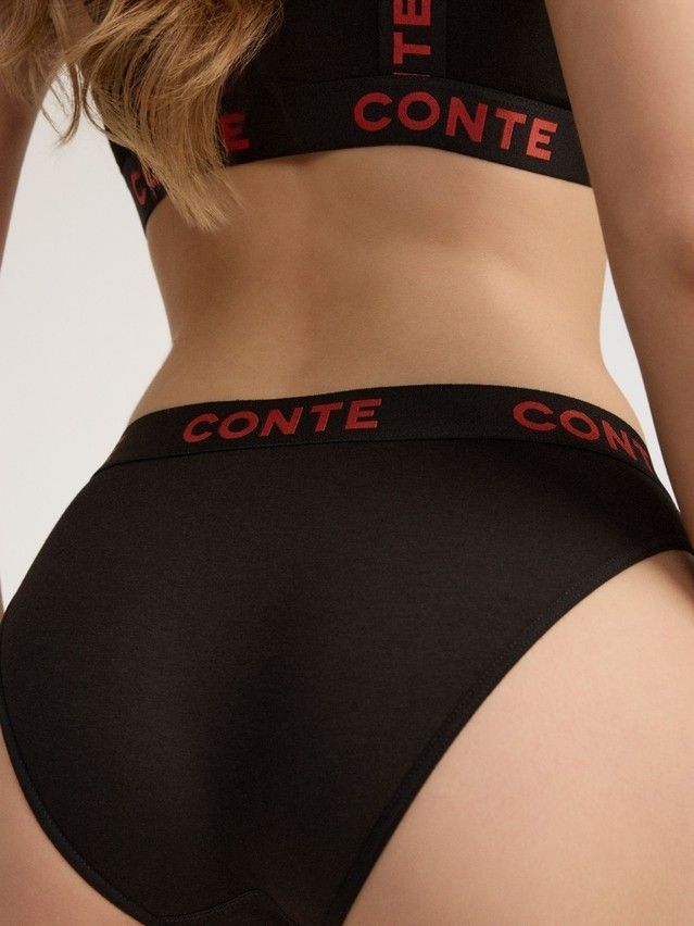 Трусы женские CE COMFY LINE LB 2993, р.90, black-red - 2