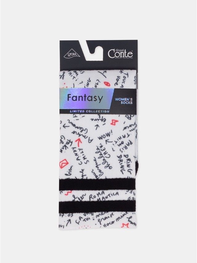 Носки женские хлопковые CE FANTASY 20С-12СП, р.23-25, 655 белый - 7