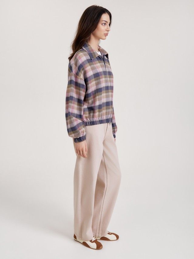 Жакет жен. C LJ 3660, р.170-84-90, pink-check - 2