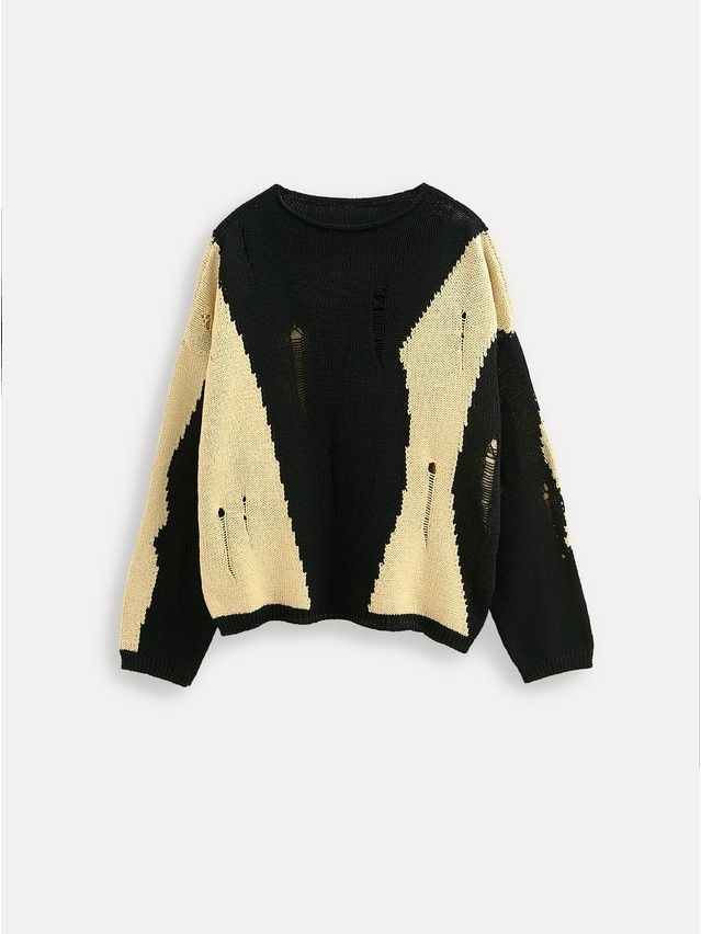 Джемпер женский CE LDK2552 25С-52СП, р.170-84, black-beige - 6