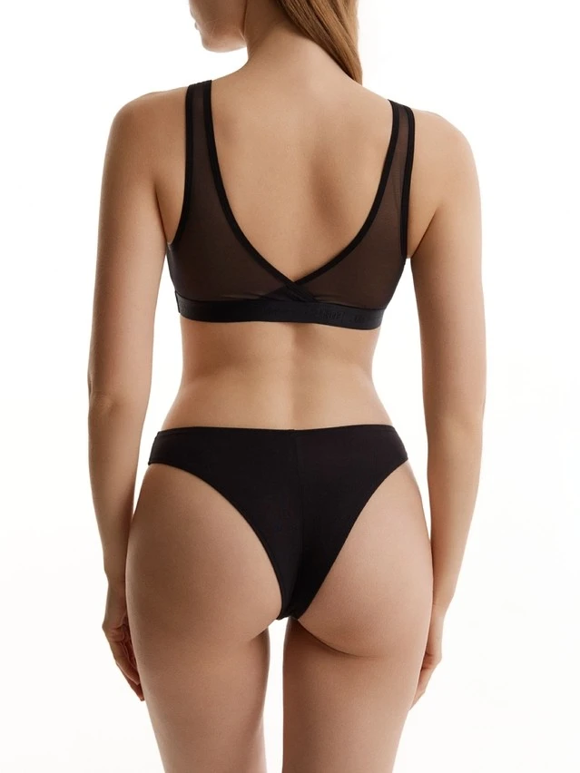 Трусы жен. C DOUBLE LINES LBR 3577, р.90, black - 2