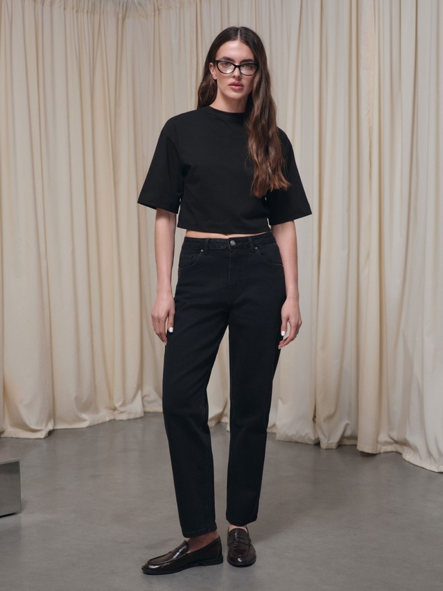 Джинсы женские C CON-844, р.164-90, washed black - 1