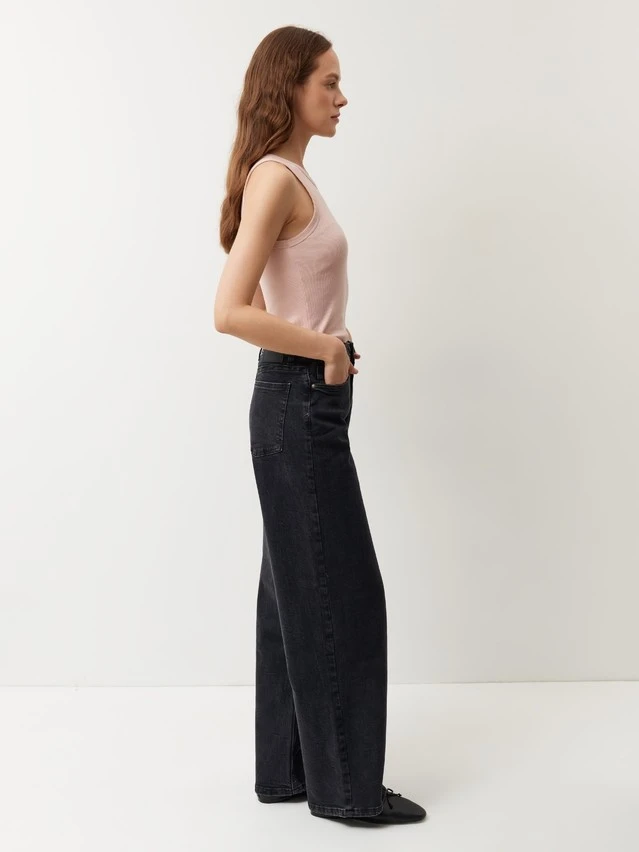 Джинсы жен. C CON-972, р.164-90, washed black - 3