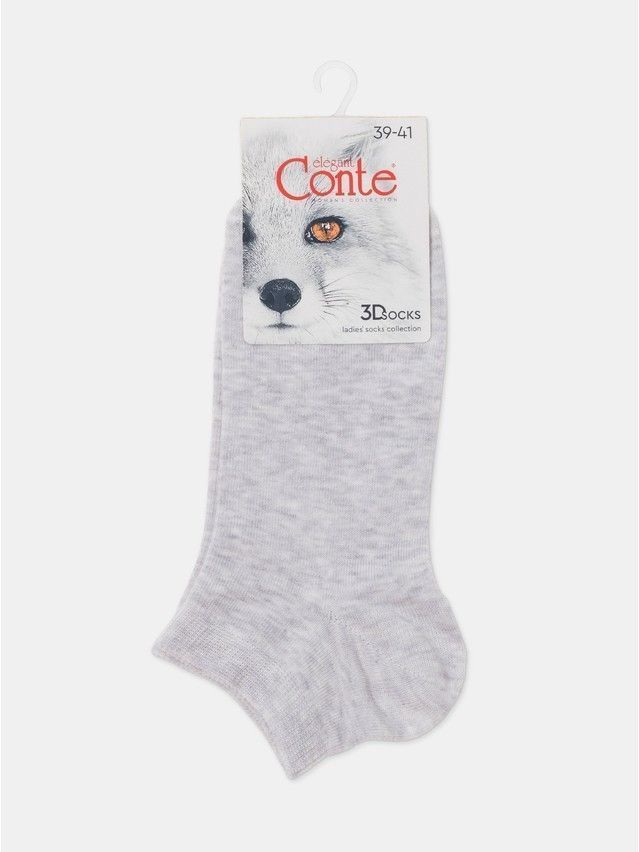 Носки женские хлопковые CE 3DSOCKS (короткие) 24С-3СП, р.23-25, 000 светло-серый - 15