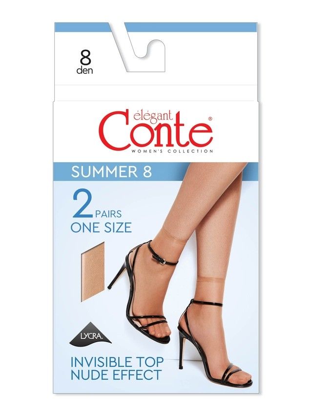 Носки женские CE SUMMER 8 (2 пары),р.36-39, bronz - 3