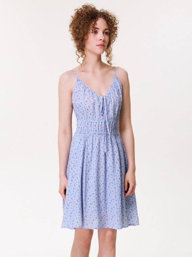 Сарафан жен. C LSF 3816, р.170-84-90, blue-flowers - 4