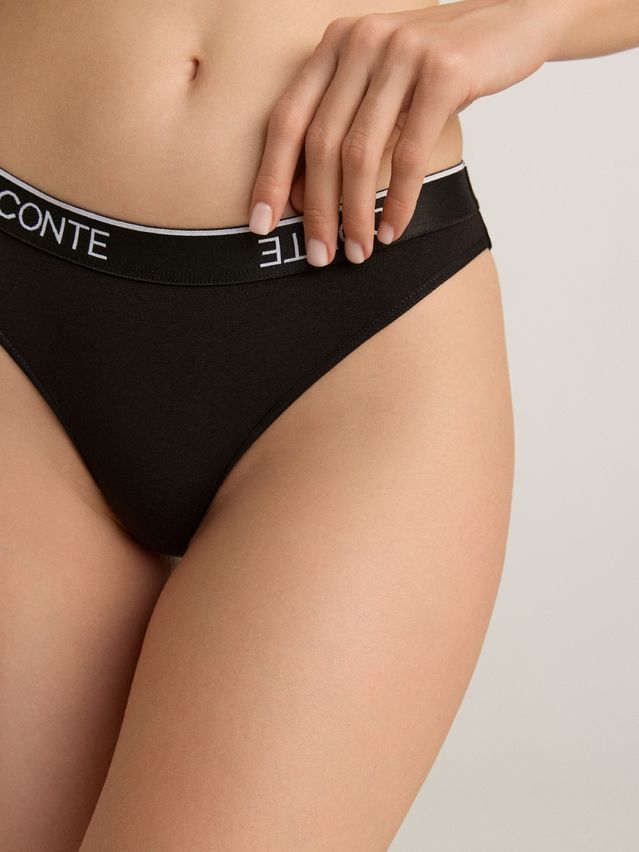 Трусы женские CE PRINT DOTS LB 2545, р.90, black - 3